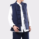 9067^风新款冬季加厚男款马甲复古盘扣立领休闲男棉衣上新，男装棉衣，钱塘777(原3023)