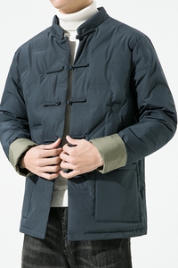 9366^ 新款潮风羽绒服 男士唐装羽绒服外套风冬装 大货主推图片