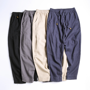 K640^传统服装新款秋冬季长裤复古风棉麻阔腿裤 量大从优图片