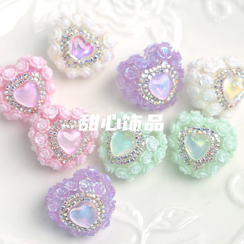 25mm玫瑰爱心串珠摩卡钻桃心珠子diy手机链包包链耳坠项链配件,饰品/流行首饰/时尚饰品新,其他DIY饰品配件,淘宝优惠券,粉丝福利购,淘宝优惠卷