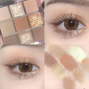 3CE眼影盘overtake九宫格新手眼影橘棕盘12色RAW NEUTRALS水泥盘