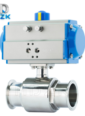MDZK-AT-Q681F-16P304不锈钢卫生级快装卡箍式气动卫生级球阀