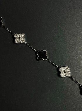 四叶草锆石手链轻奢小众百搭