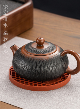 硅胶防滑垫紫砂壶养壶垫软中式壶承茶壶托隔热垫杯垫可排水垫茶具