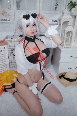 碧蓝航线 天狼星 盛夏的Seirios泳装cosplay定做动漫服装假发定制