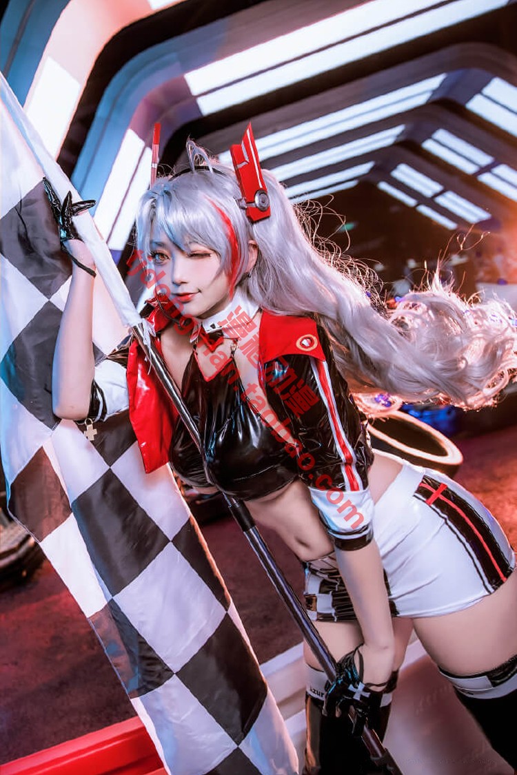 碧蓝航线欧根亲王 Final Lap赛车娘cosplay定做动漫服装假发定制