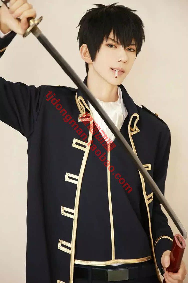 银魂 土方十四郎 队服 cosplay定做 承接各种动漫服装定制