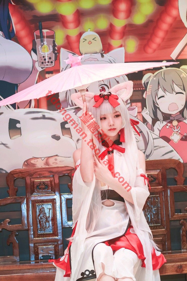 碧蓝航线 雪风莲 冬之雪风 cosplay定做承接各种动漫服装假发定制