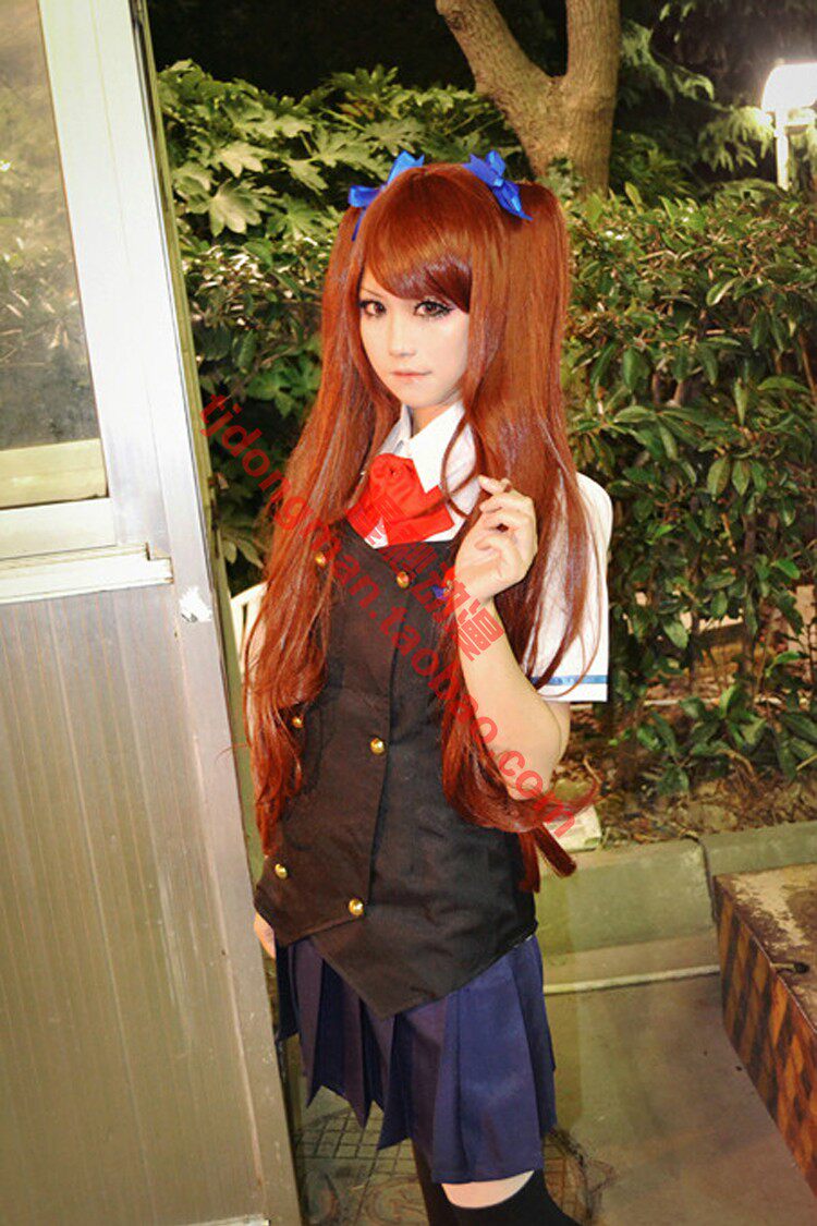 another替身 赤泽泉美 夏季水手服 cosplay定做 动漫服装假发定制