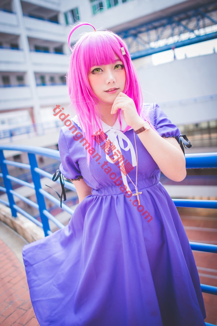 学园孤岛 佐仓慈 水手服 cosplay定做 承接各种动漫服装假发定制