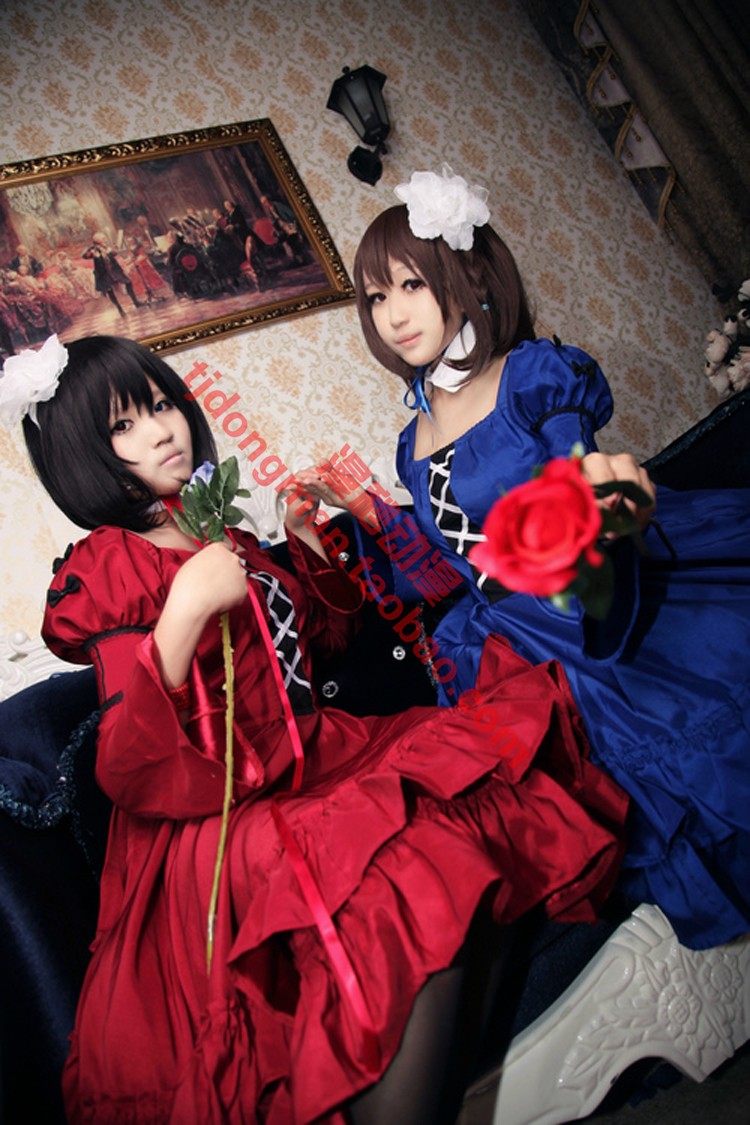 another替身 见崎鸣 藤冈未咲 礼服 cosplay定做动漫服装假发定制