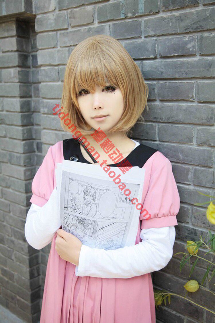 食梦者 爆漫王 苍树红 粉连衣裙 cosplay定做 承接动漫服装定制