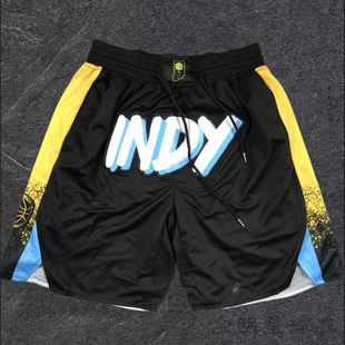 步行者队球裤美式篮球裤五分裤男火箭刺绣速干透气尼克斯球裤短裤