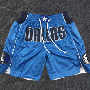 独行侠队欧文篮球裤美式短裤夏季宽松速干复古不过膝男运动五分裤