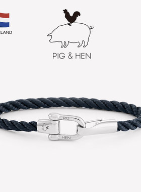 荷兰pig and hen手链手绳男手环船绳潮牌情侣手链潮流ins小众设计
