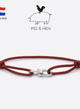 荷兰pig and hen手链手绳男手环船绳潮牌情侣手链潮流ins小众设计
