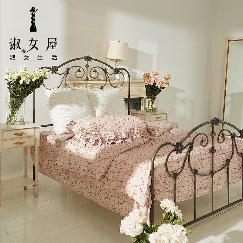 淑女屋秘密花园。英格兰乡村公主草莓公主床单四件套,床上用品,床品套件/四件套/多件套,淘宝优惠券,粉丝福利购,淘宝优惠卷