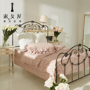 淑女屋秘密花园。英格兰乡村公主草莓公主床单四件套