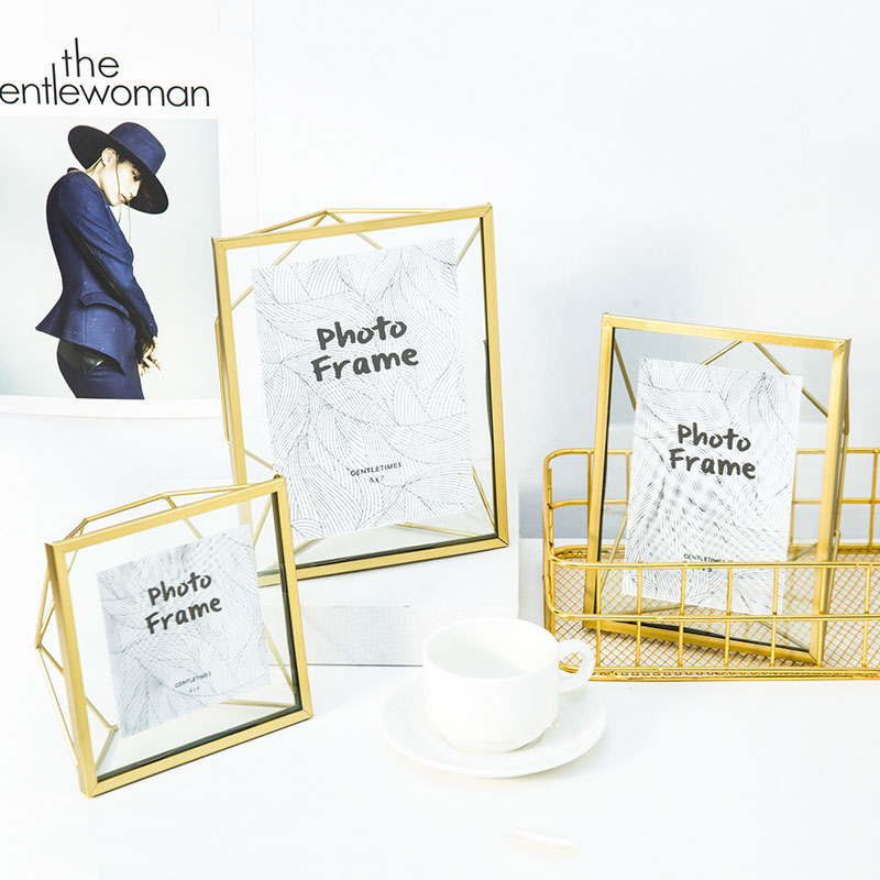 ins Northern Europe Metal Texture Net Red Geometry Photo frame Swing sets Home Furnishing decorate Decoration Photo frame desktop decorate a decorationin the Home accessories , Frame/Frames  category - from Buy2taobao.com to provide professional Taobao agent buy service