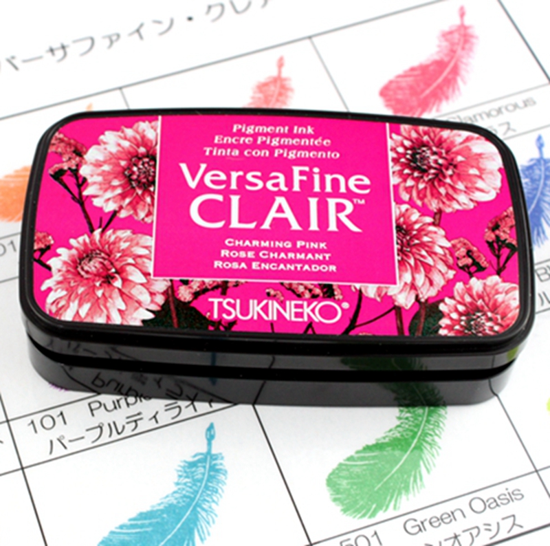 日本月猫VersaFine CLAIR 超级高细印台高铁手账印片橡皮章印台
