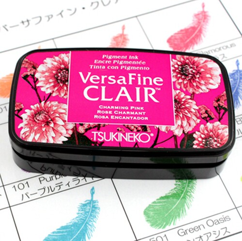 日本月猫VersaFine CLAIR 超级高细印台高铁手账印片橡皮章印台