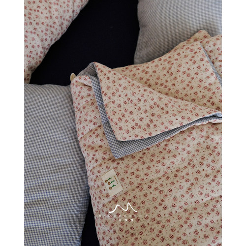 蓝格花眠 30%大豆空调被可机洗春秋被纯棉双层纱夏被枕套柔软薄被