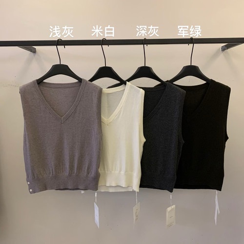 ABOWLAB-超韩ABOWAB叠穿神器羊毛背心（含50羊毛）A7008