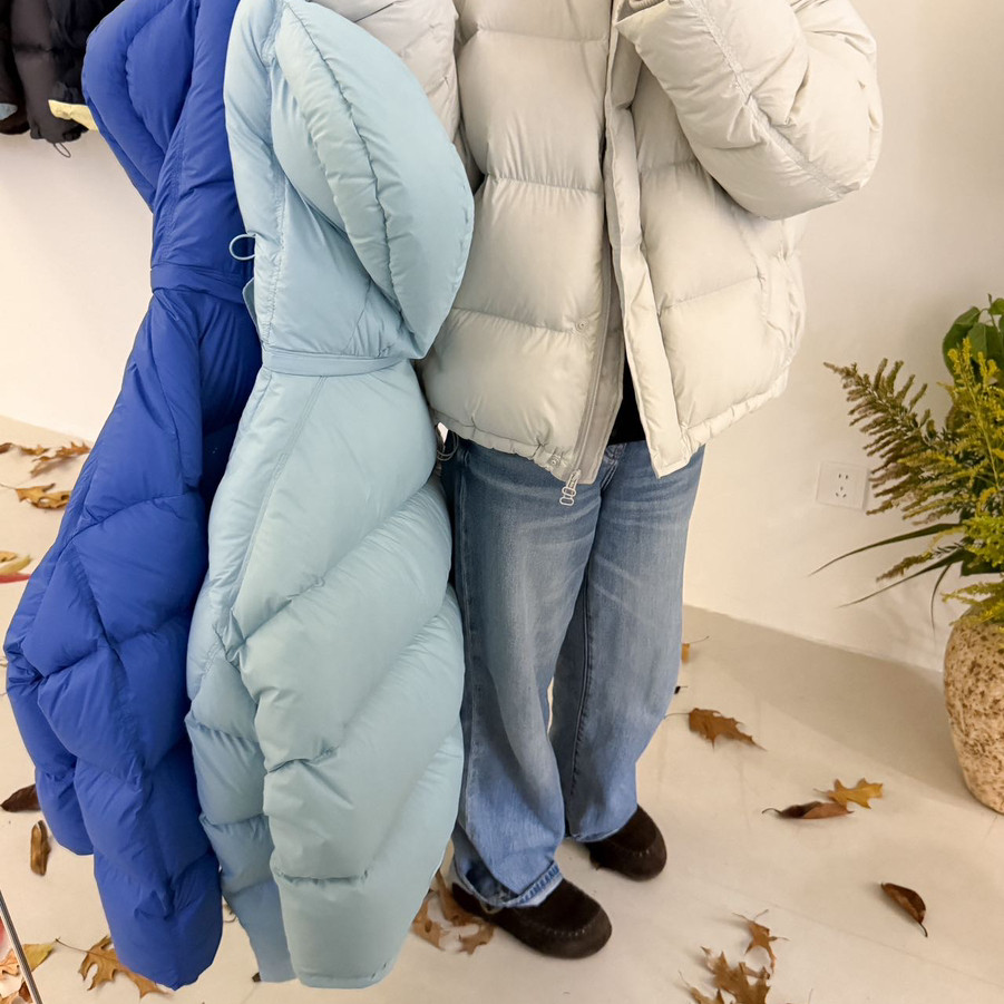 买手严选-泡菜馆-款宽松加厚抗寒保暖羽绒服外套(配可拆帽子)9057