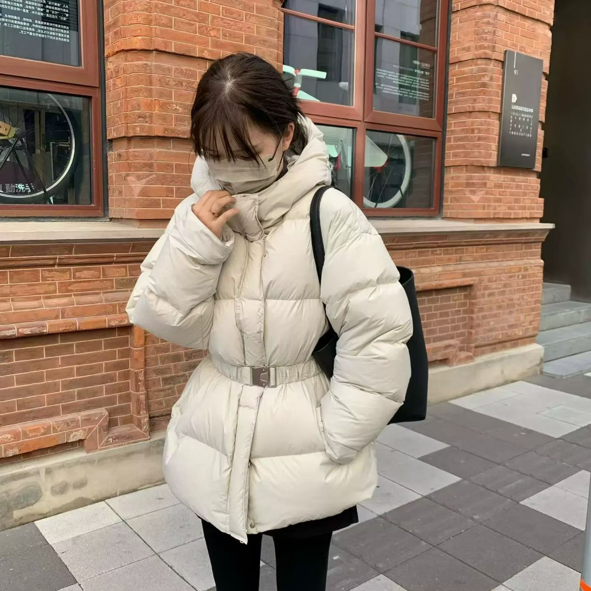 Double romance-可收腰新国标羽绒服(配腰带)(含90白鸭绒)251679-