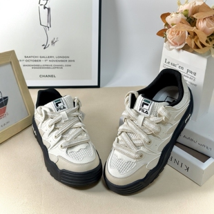 FILA斐乐斑斓鞋ROSETTA女鞋轻便厚底复古休闲鞋板鞋