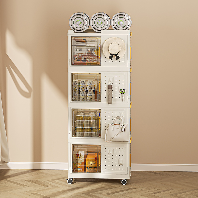 侧开收纳箱书箱可折叠学生装书整理箱子透明书本收纳盒书籍储物箱