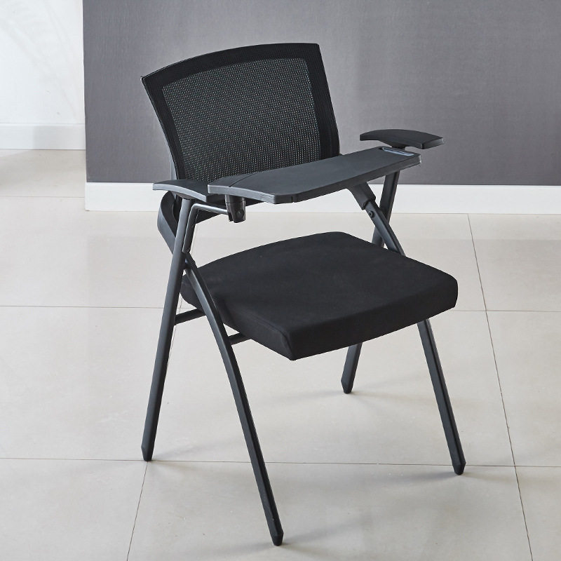 培训椅带桌板会议椅可折叠椅子带写字板新闻椅简约办公椅