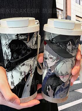 光遇巫师白鸟保温杯不锈钢学生高颜值吸管双饮大容量咖啡水杯