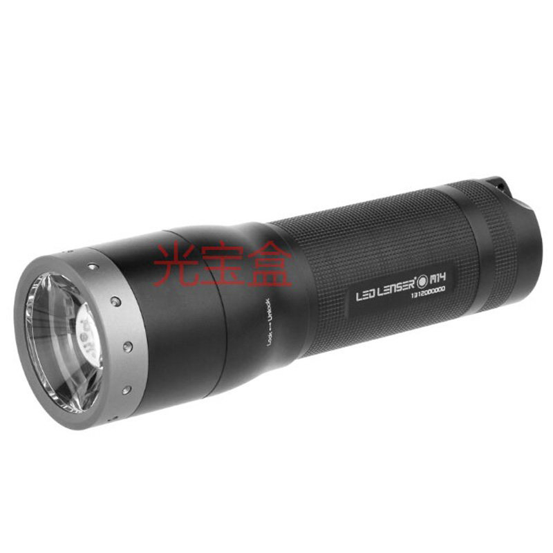 正品LED LENSER M14变焦8档5号强光省电家用探洞露营铝合金手电筒