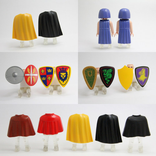 德国Playmobil百乐宝人偶摩比世界摩比人塑料地图披风盾牌玩具 - 封面