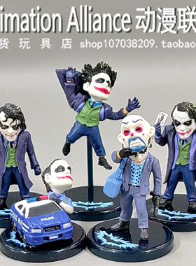 正版散货 DC蝙蝠侠希斯莱杰警车小丑JOKER银行劫匪手办模型