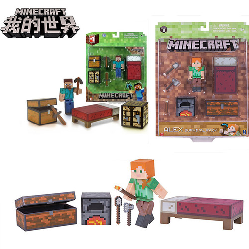 minecraft公仔玩具人偶塑料模型