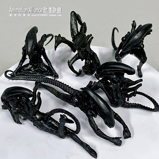 正版散货自由过头的异形 Alien怪物潮玩手办公仔玩偶摆件迷你模型