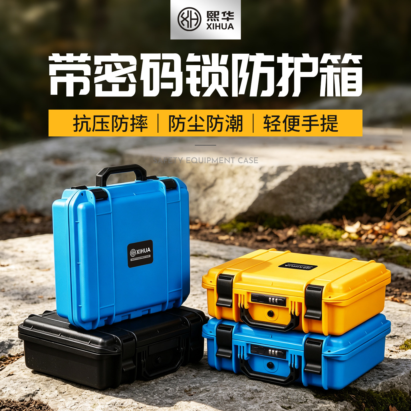 熙华XH2633多功能手提防护箱仪器设备工具箱带密码锁