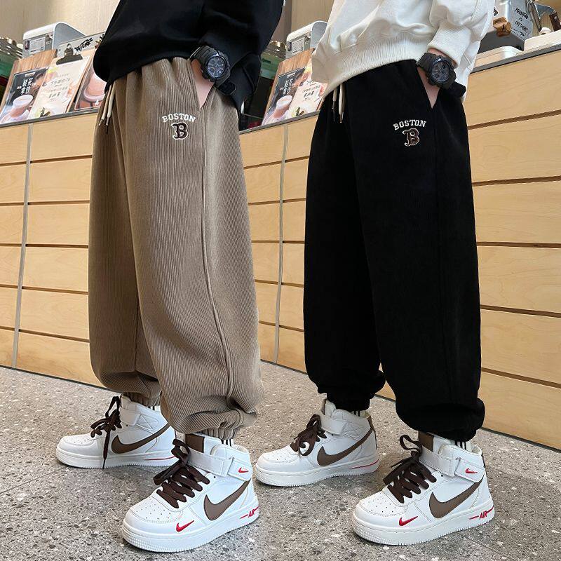 男童春装卫裤2026新款儿童运动裤春秋季休闲裤中大童男孩束脚裤子