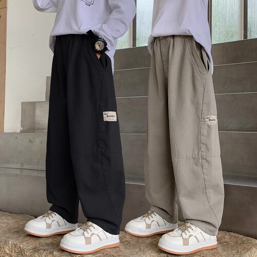 男童裤子春夏薄款儿童运动裤宽松