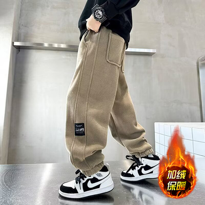 男童裤子冬装2025新款儿童休闲裤