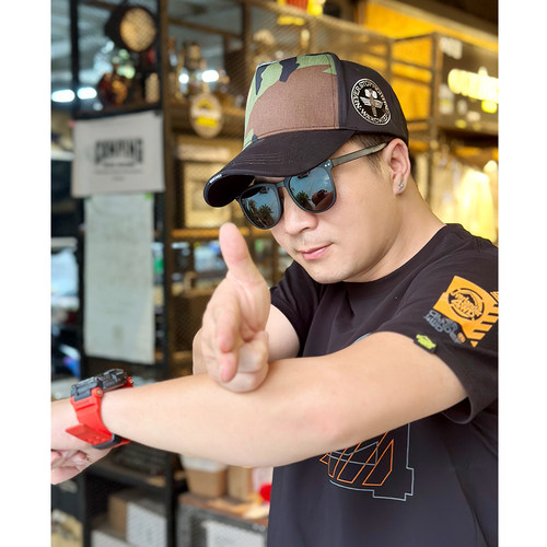 酋长军迷高顶鸭舌帽潮流