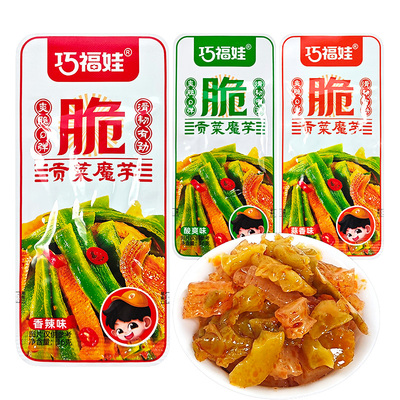 巧福娃贡菜魔芋休闲香辣零食小吃