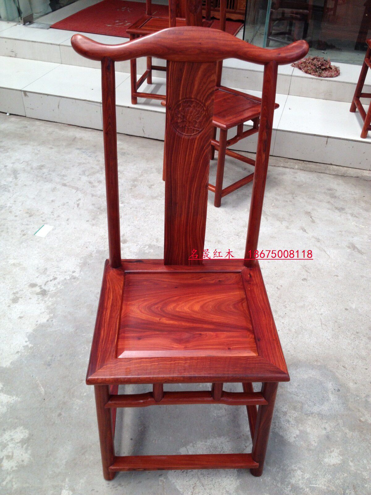 红木餐椅中式仿古典 非洲小叶红檀明式餐椅 凳子 坐椅 休闲椅