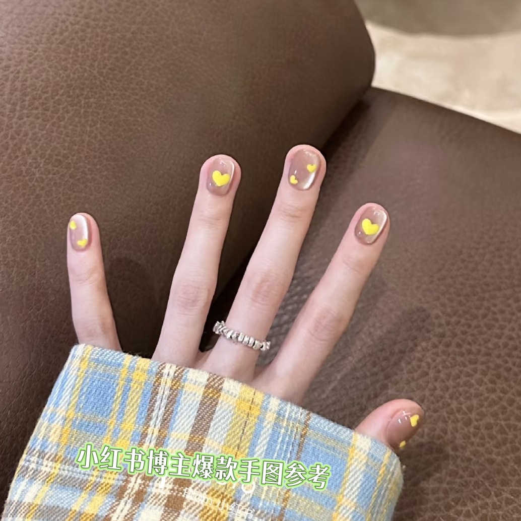 彩虹糖爱心春夏新款穿戴甲