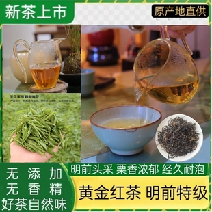 湘西保靖黄金红茶2025新茶明前特级蜜香型纯手工红茶礼盒装散装