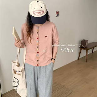 宽松显瘦甜美毛衣外套上衣潮 韩系时尚 减龄针织开衫 女2025秋季 新款