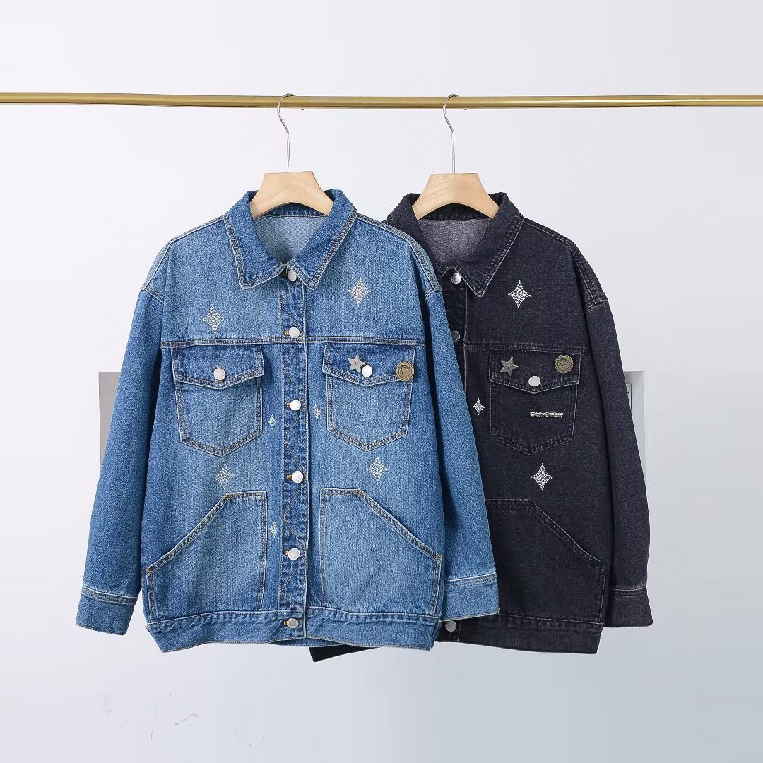 纯棉情侣大版宽松牛仔外套