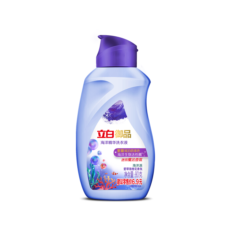 立白御品海洋精华洗衣液智净护衣至彩炫白护衣深层去渍80g